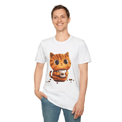 fluffy Coffee-Cat T-Shirt