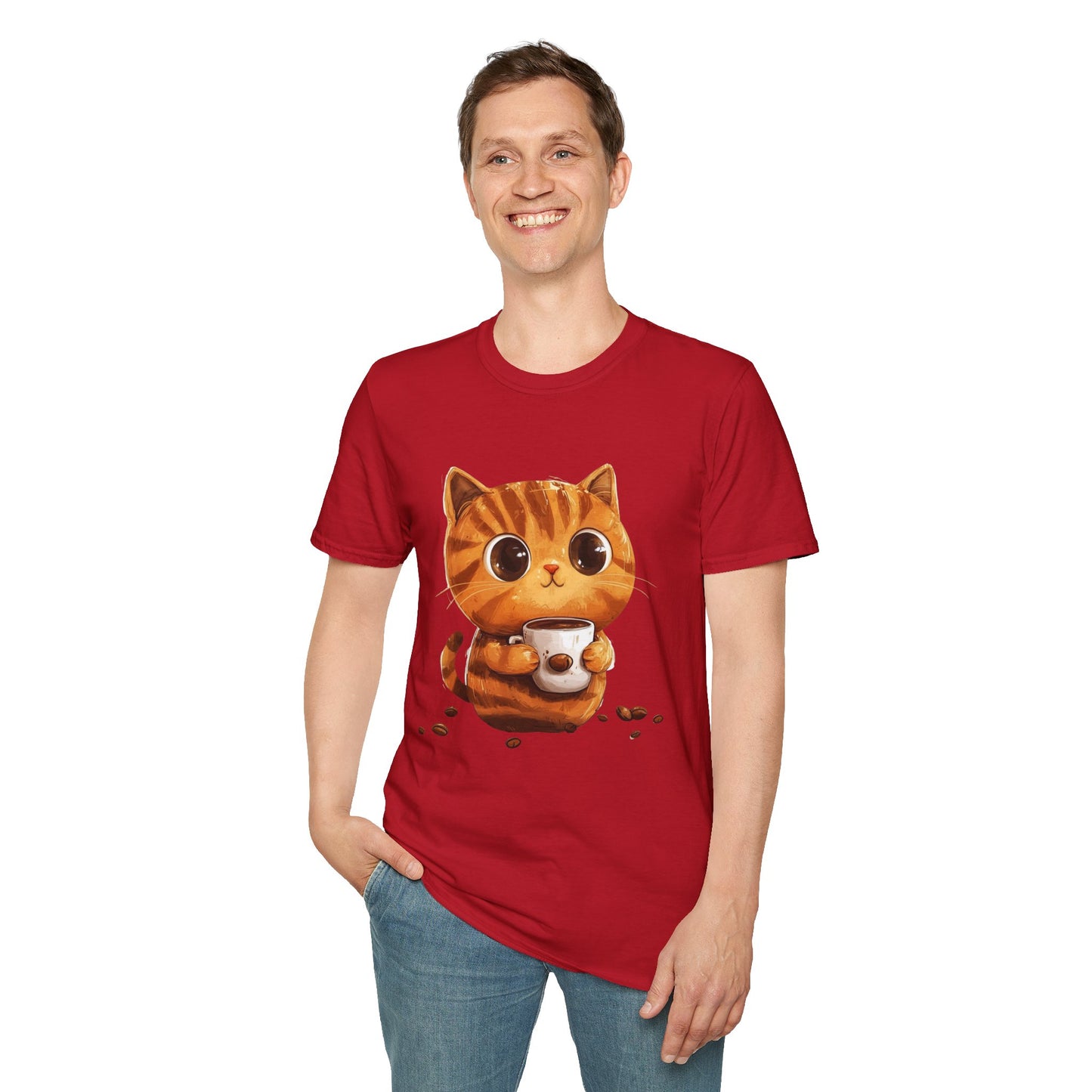 fluffy Coffee-Cat T-Shirt