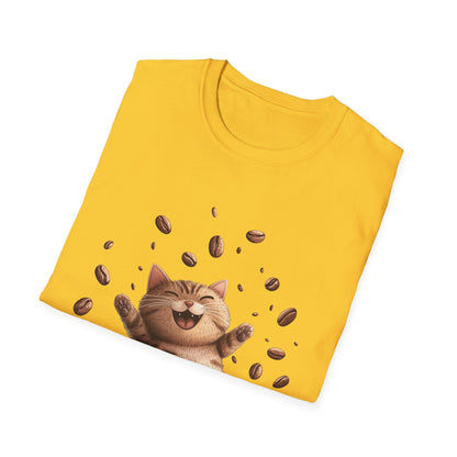 Cheery Coffee-Cat T-Shirt