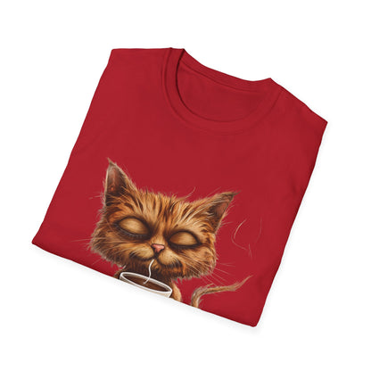 Calm Coffee-Cat T-Shirt