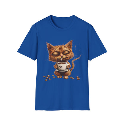 Calm Coffee-Cat T-Shirt