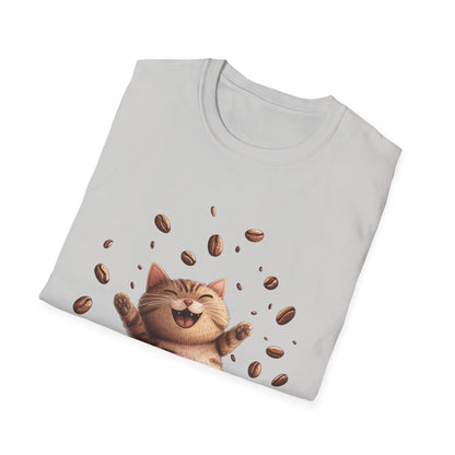 Cheery Coffee-Cat T-Shirt