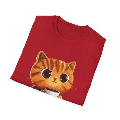 fluffy Coffee-Cat T-Shirt