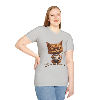 Calm Coffee-Cat T-Shirt