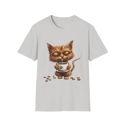 Calm Coffee-Cat T-Shirt