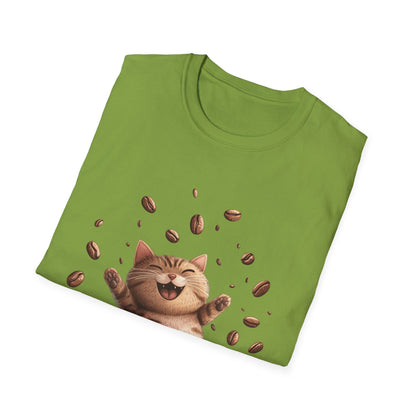 Cheery Coffee-Cat T-Shirt