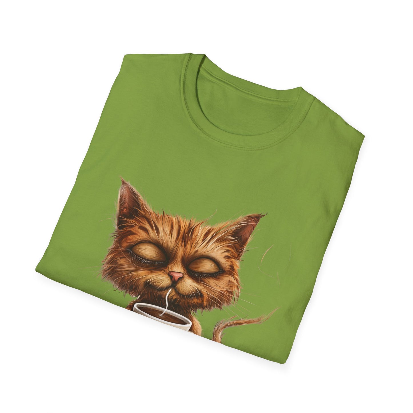 Calm Coffee-Cat T-Shirt