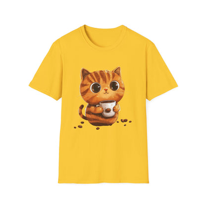 fluffy Coffee-Cat T-Shirt