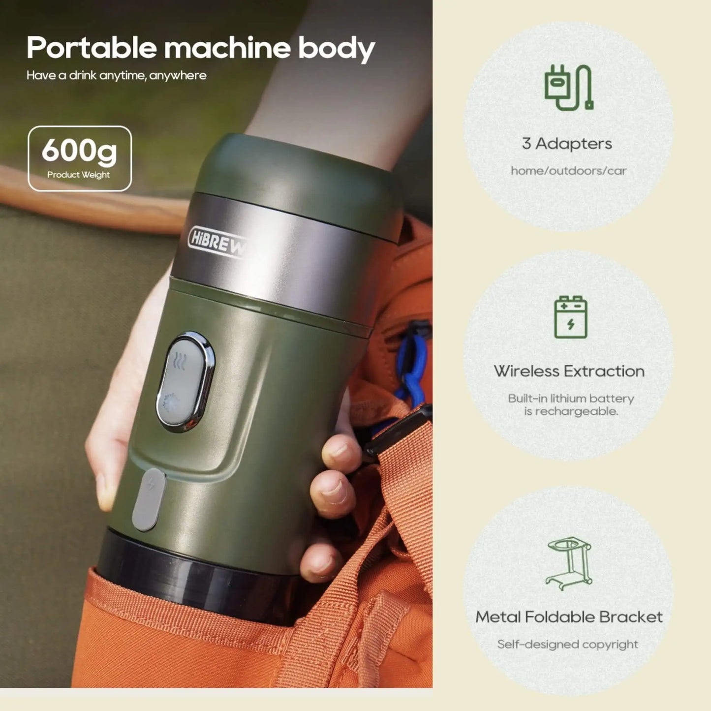 BrewLux Wireless Coffee Portable N4B